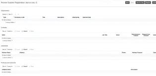 Image of Review screen on the supplier portal